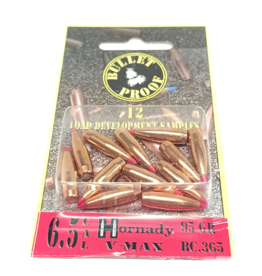 Hornady Bullet Proof Projectiles 6.5mm 95gr V-Max (x12)